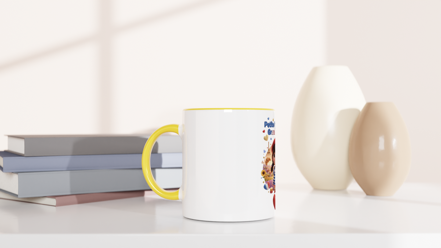 Mug en céramique  Française au grand cœur de 325 ml (11 oz)
