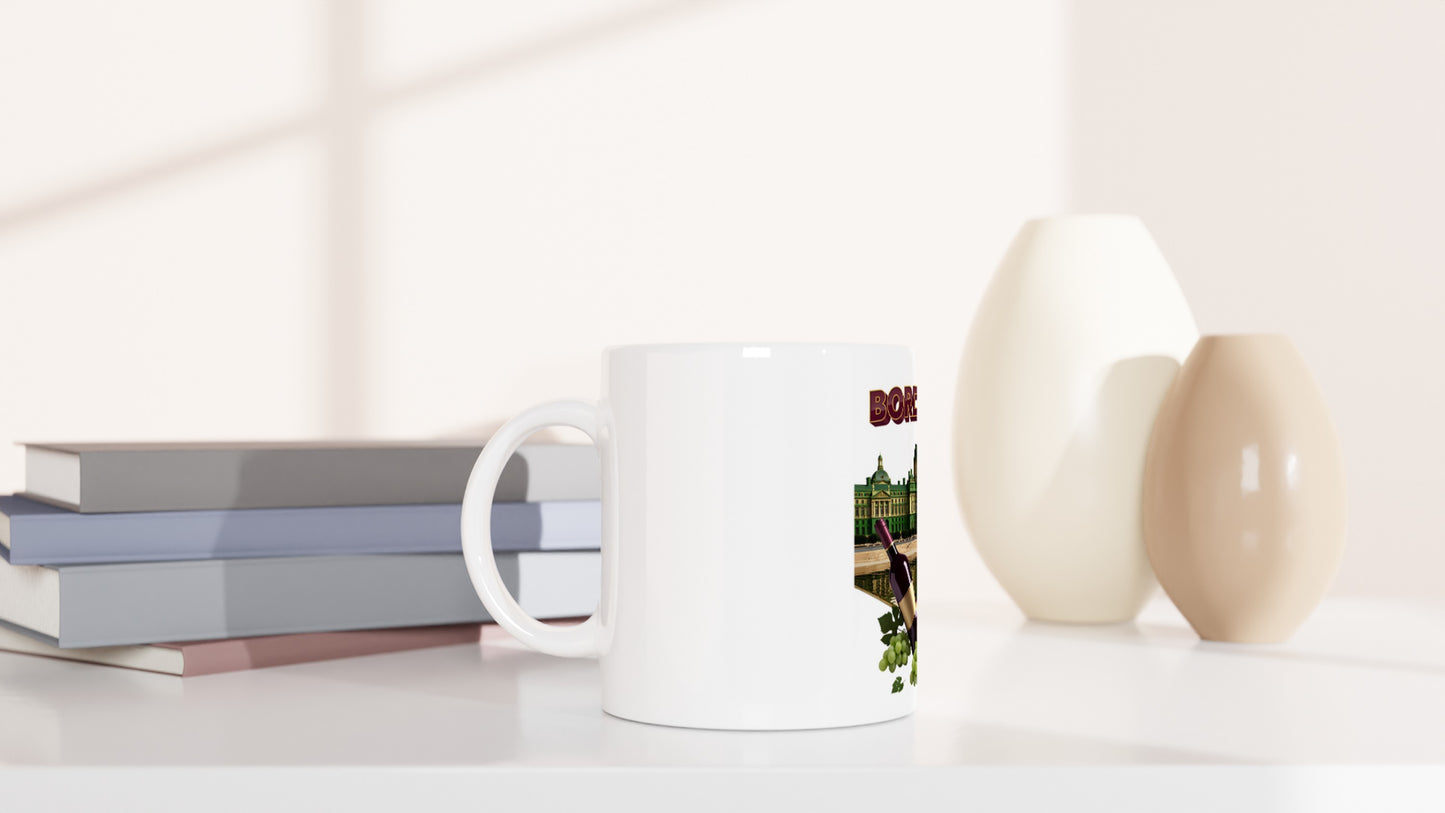 Mug en céramique bordeaux ville de France  de 325 ml (11 oz)