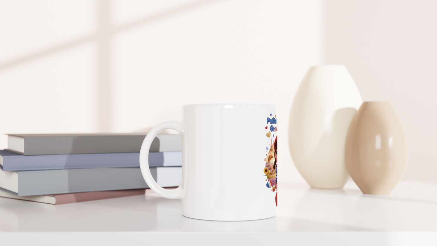 Mug en céramique  Française au grand cœur de 325 ml (11 oz)