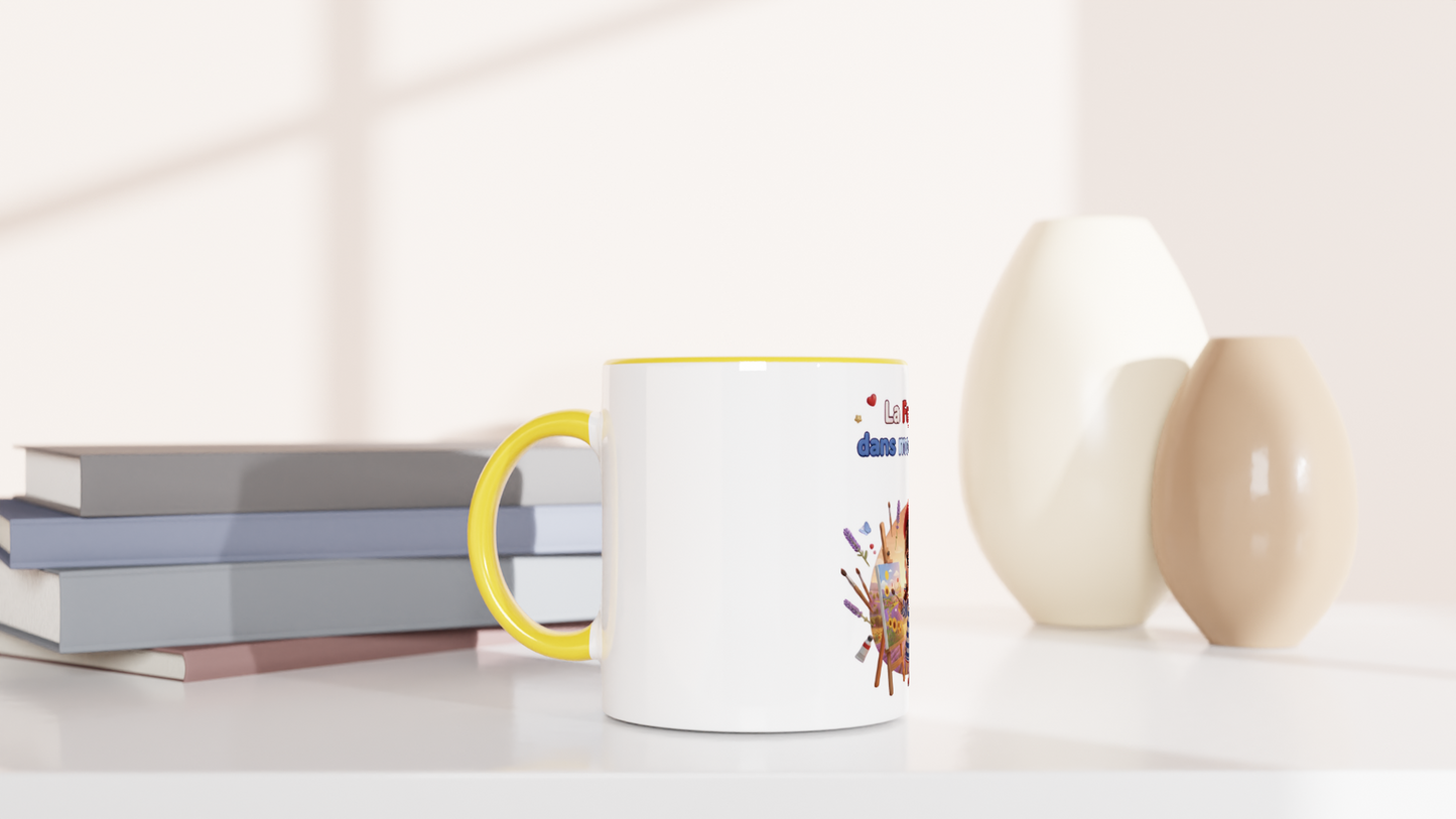 Mug en céramique la France dans mon cœur  de 325 ml (11 oz)
